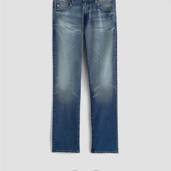 AG Adriano Goldschmied Faded Blue Straight Jeans